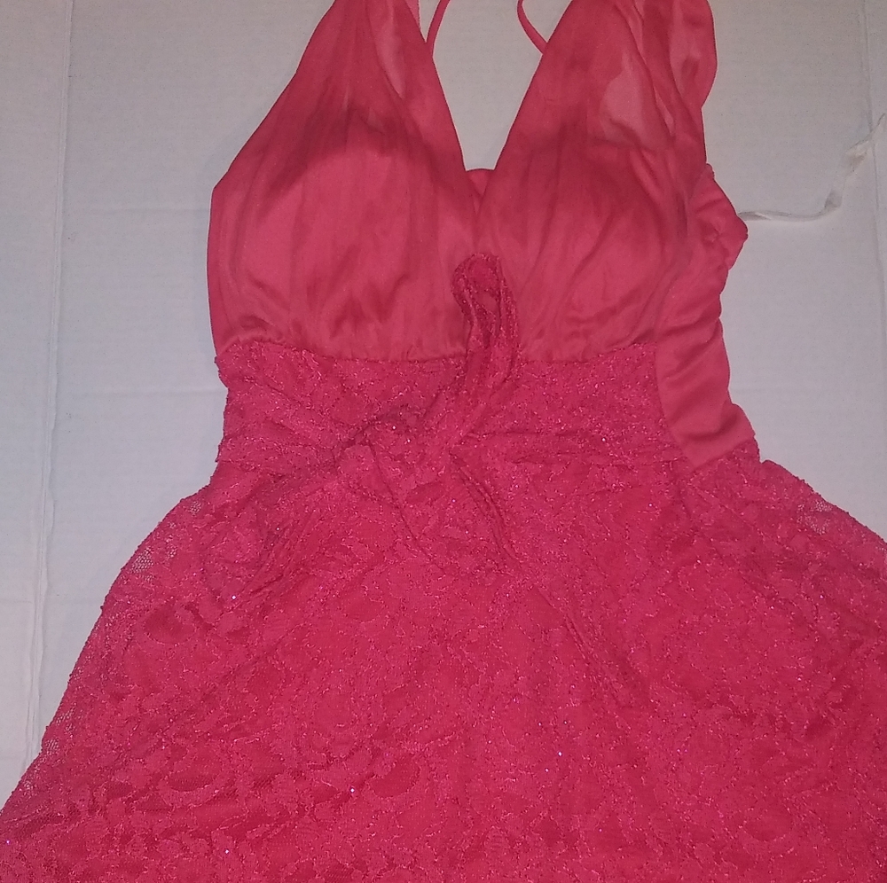 Glitter pink dress